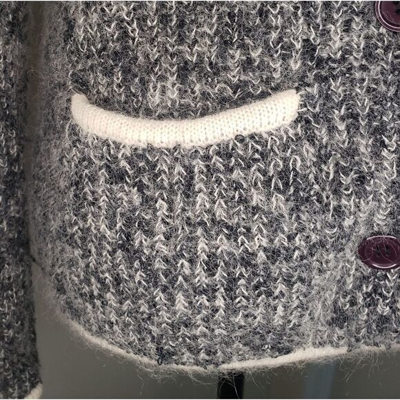 Vintage HBC Mohair Knit Cardigan - Picture 6 of 7